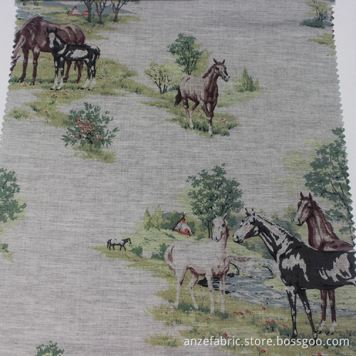 Traditional Ink Painting 100% Cotton Yarn Dyed Fabric